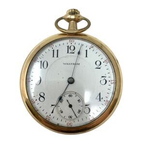 Antique 1900 Waltham P.S. Bartlett 18s 17j Pocket Watch Open Face AS IS
